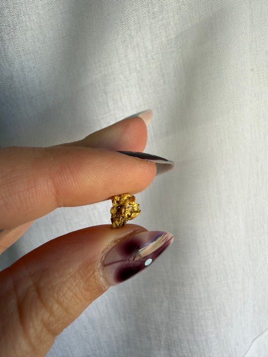 0.87 grams Natural Gold Nugget - August 2.0 drop