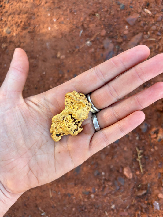 83 gram (2.6 oz) Natural Gold Nugget - The Red Dirt Relic