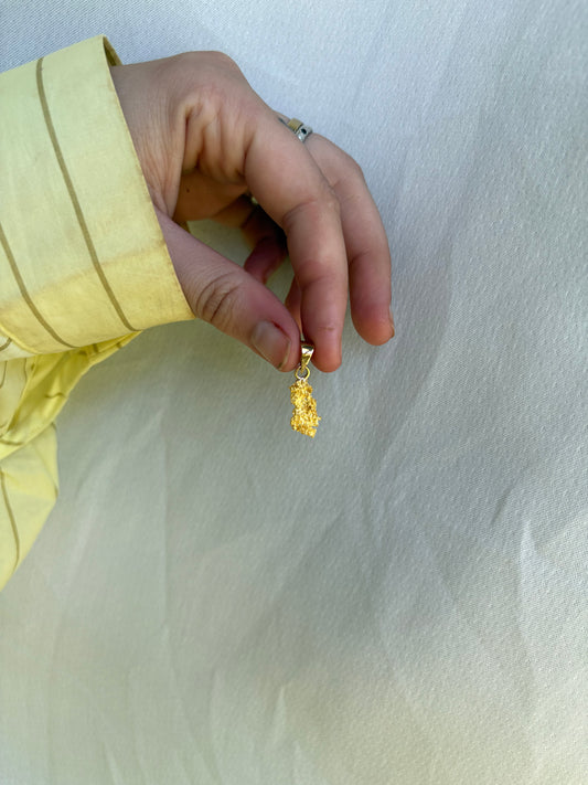 1.8 gram Natural Gold Nugget Pendant