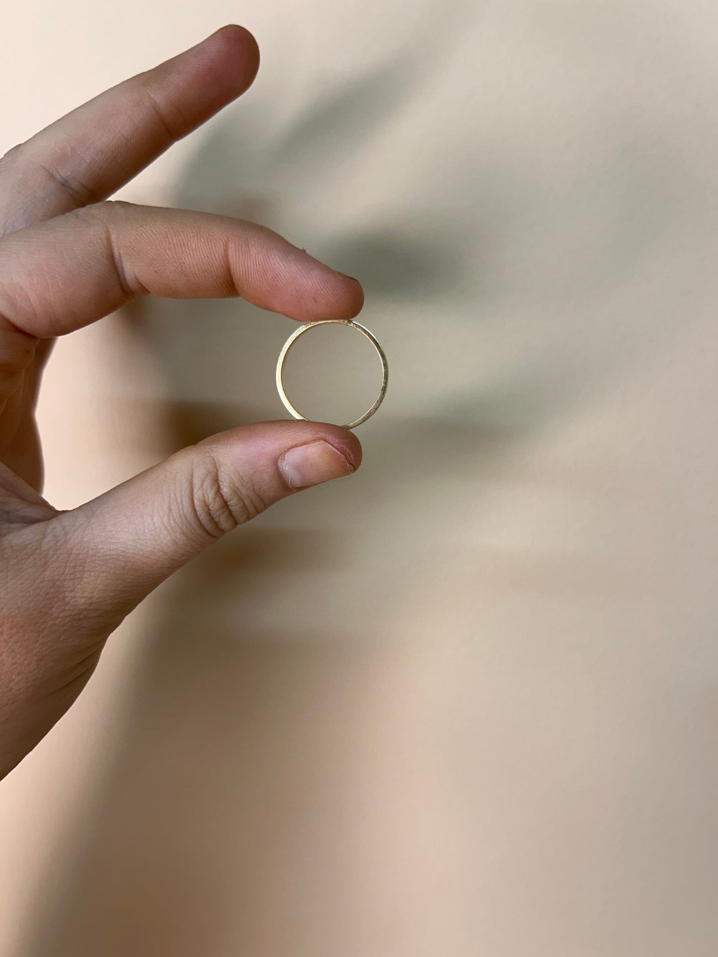 18k Solid 4mm Gold ring