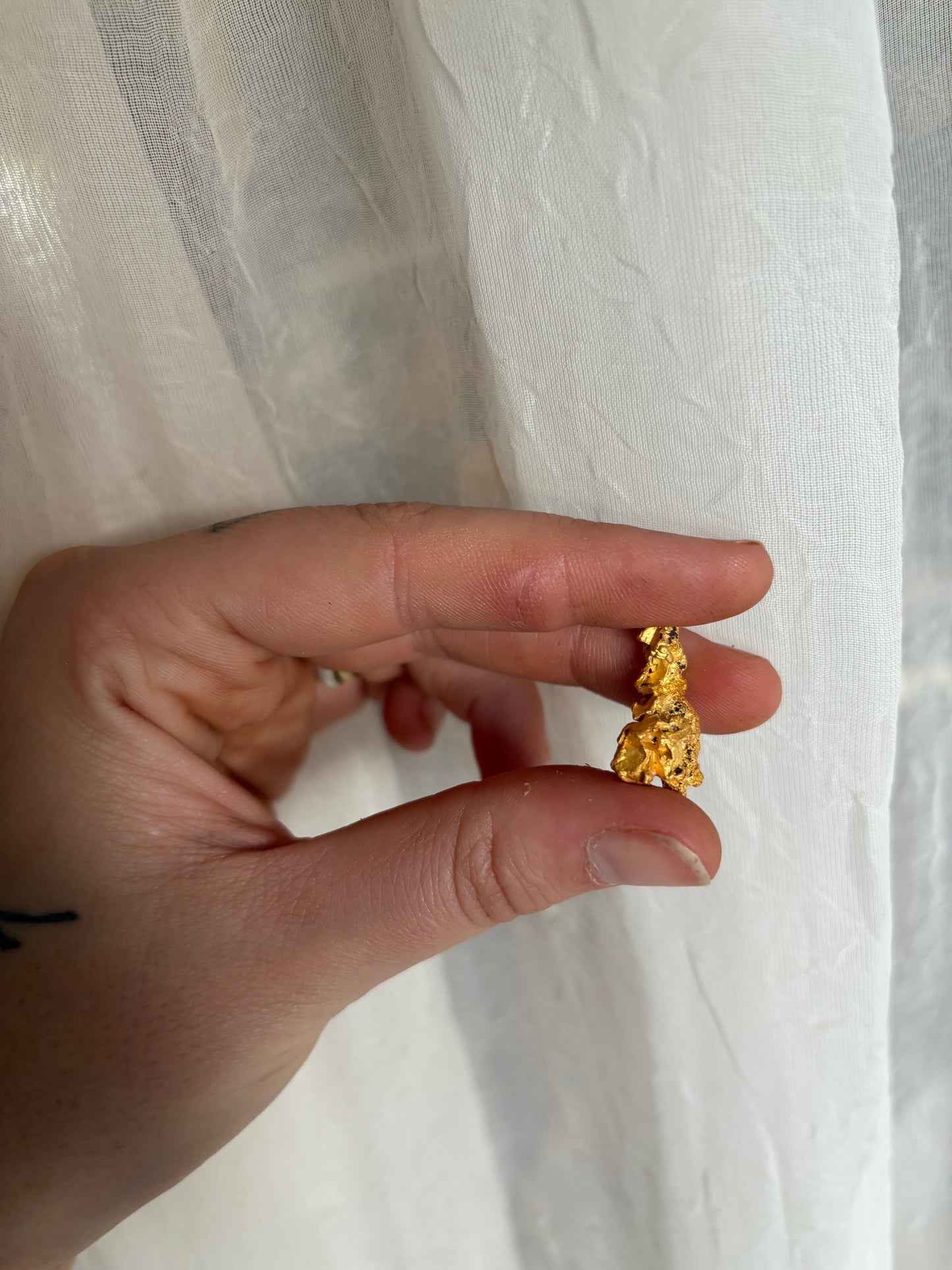 5.7 Gram Natural Gold Nugget - Crystalline structure