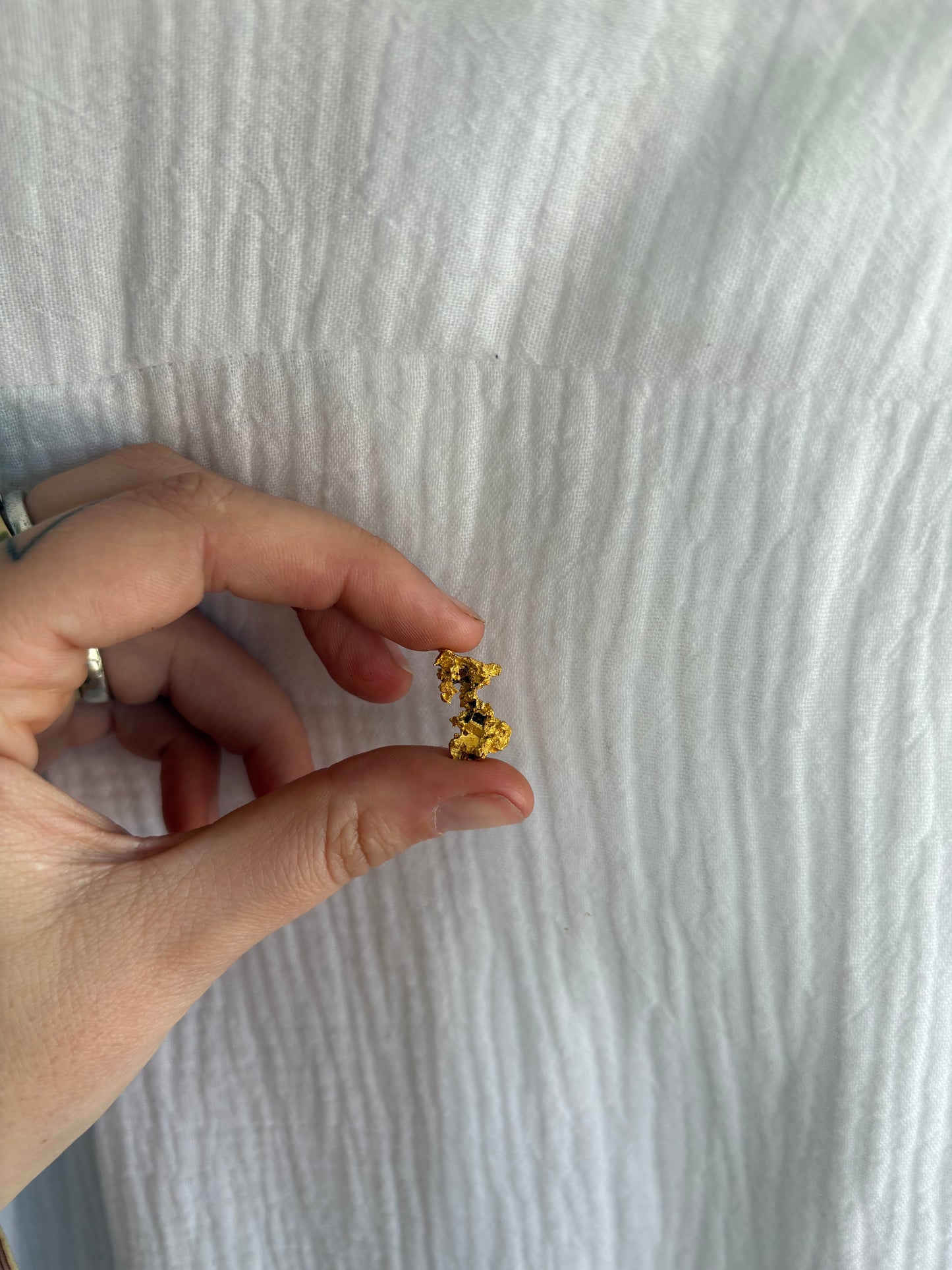 2.9 Gram Natural Gold Nugget - Inverted Crystals