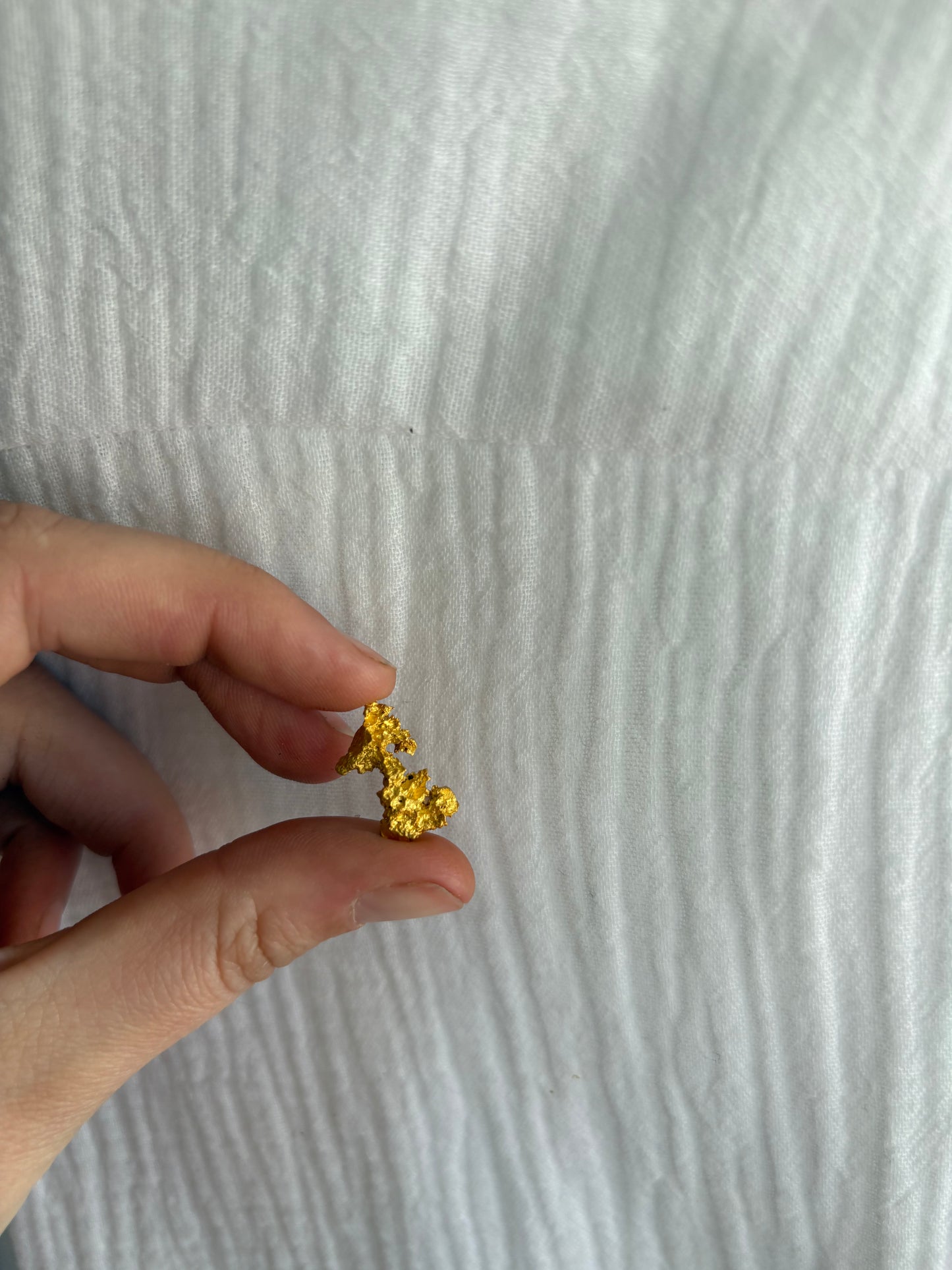 2.9 Gram Natural Gold Nugget - Inverted Crystals