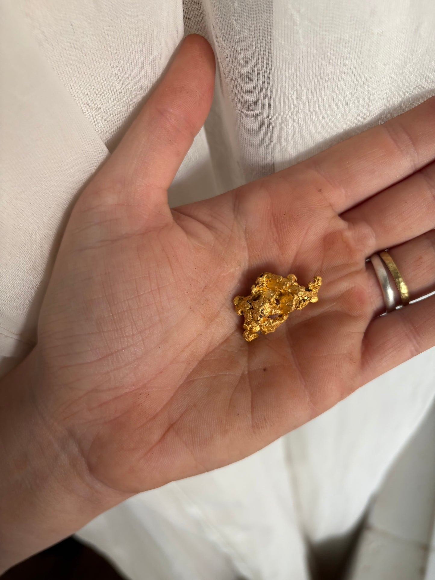 13.4 Gram Natural Gold Nugget - Crystalline structure