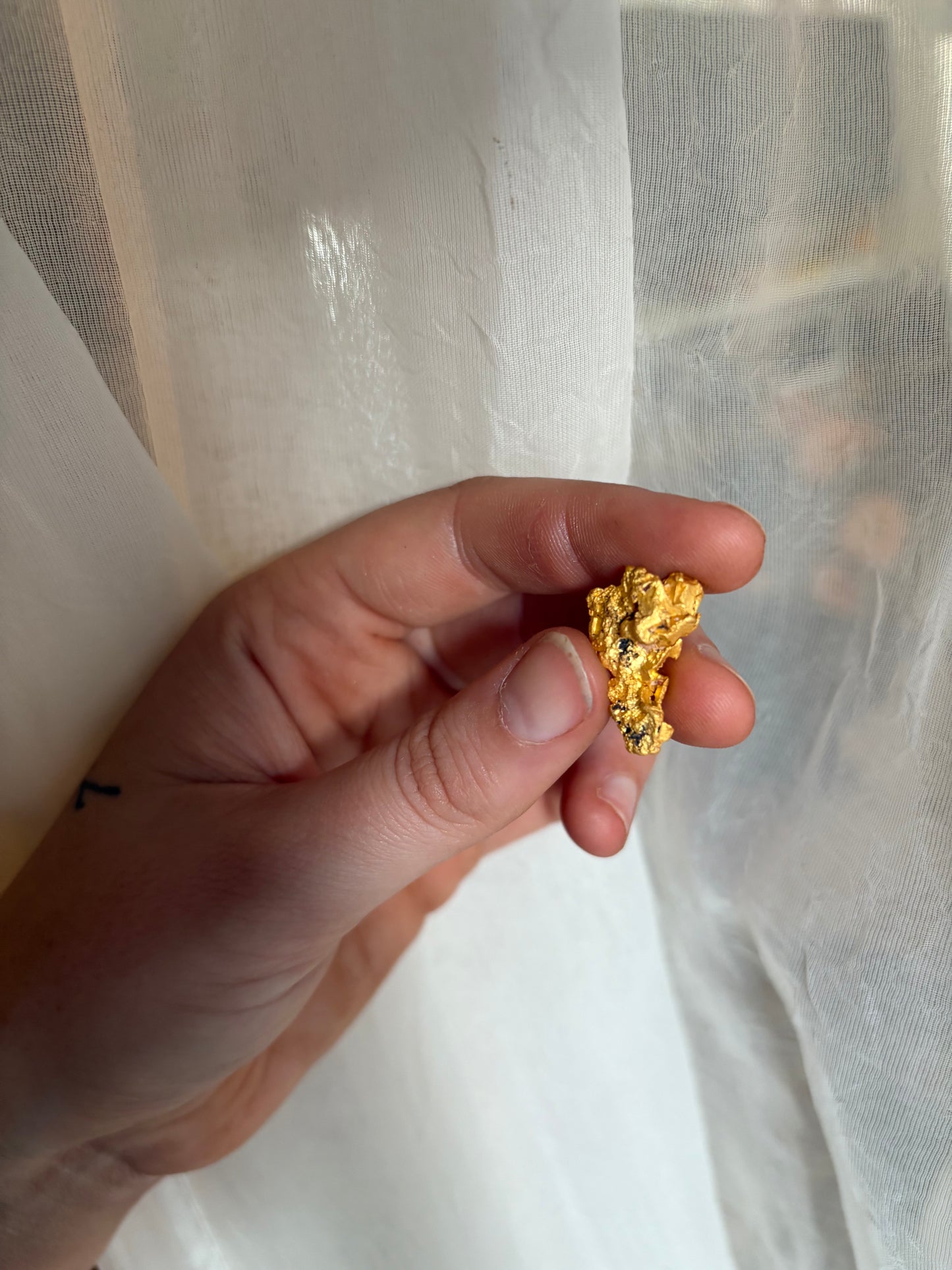 5.7 Gram Natural Gold Nugget - Crystalline structure