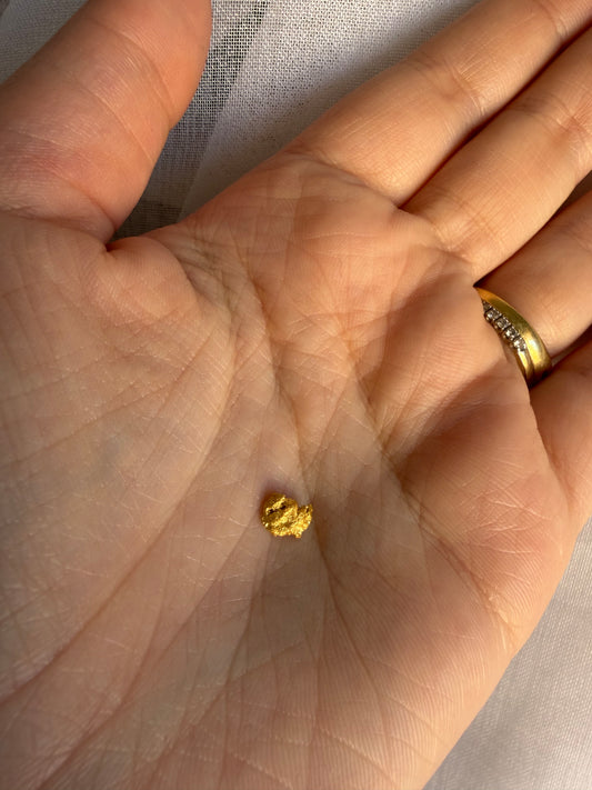 0.58 grams Natural Gold Nugget - August 2.0 drop