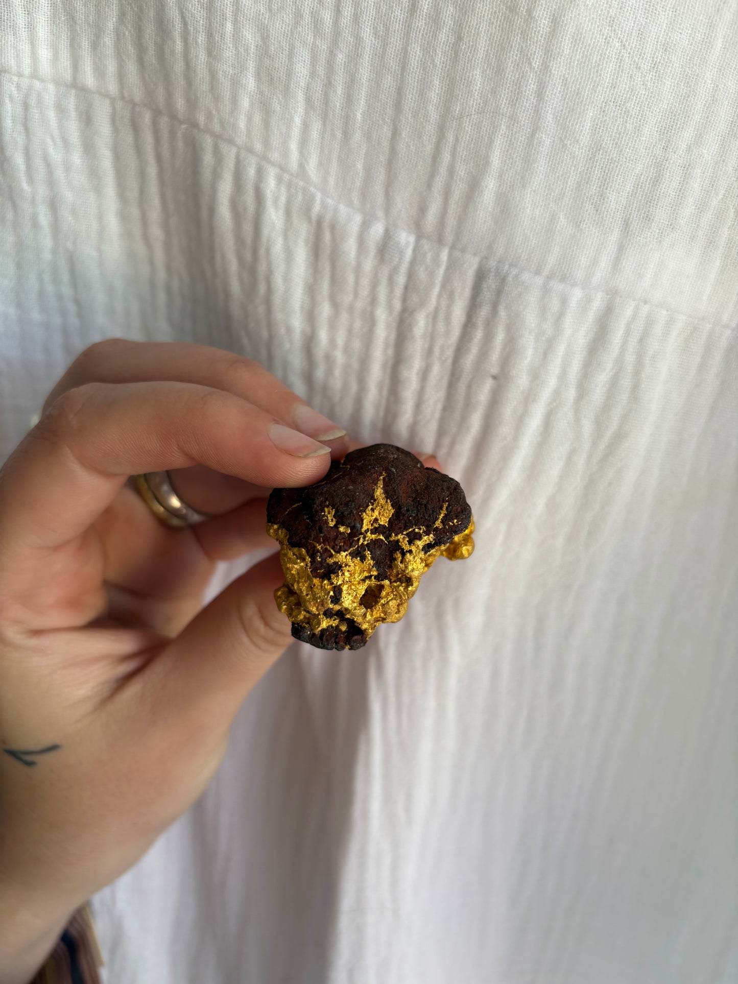 126.2 Gram Natural Gold Nugget - Alien Brain Specimen
