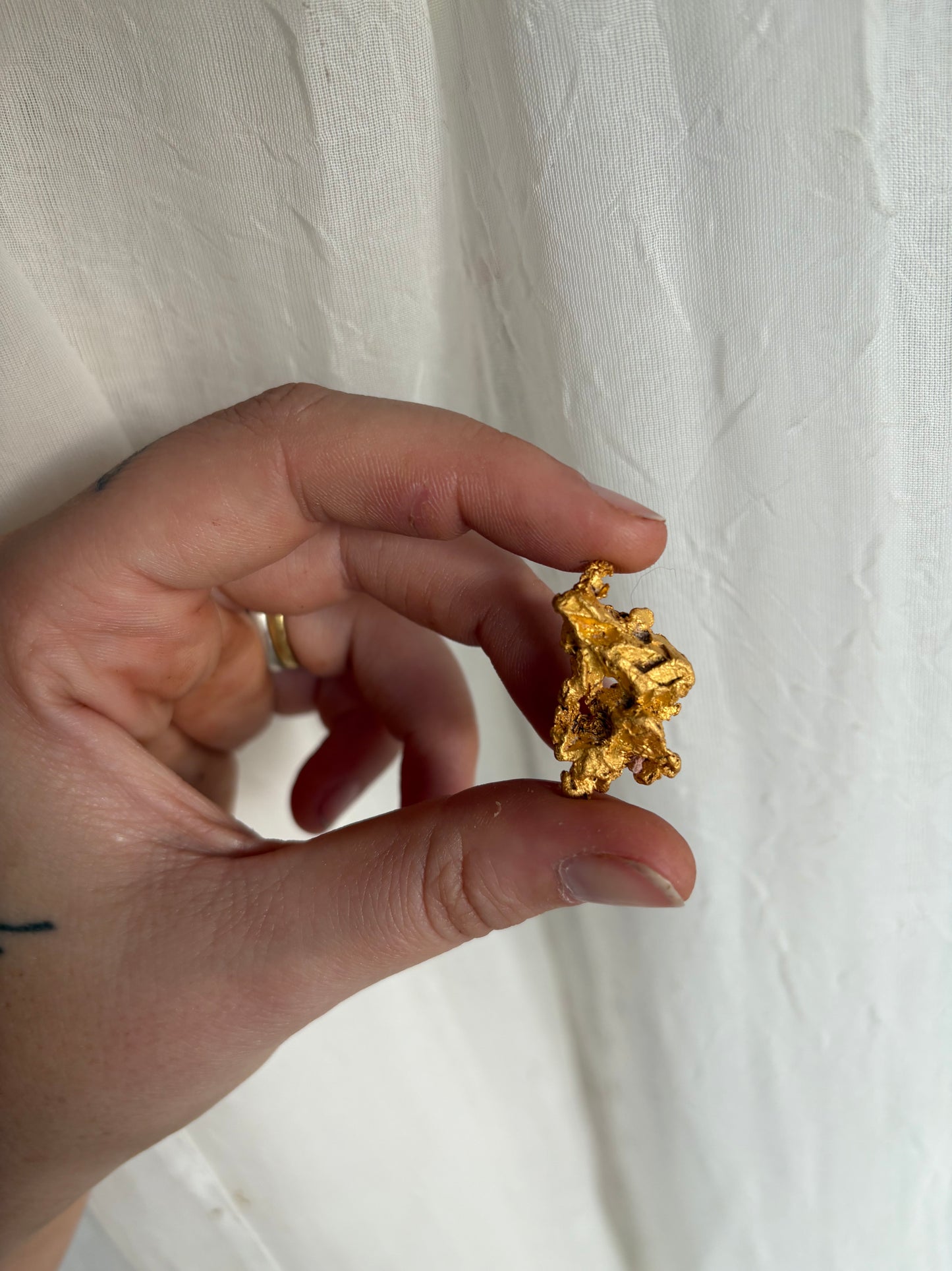 13.4 Gram Natural Gold Nugget - Crystalline structure