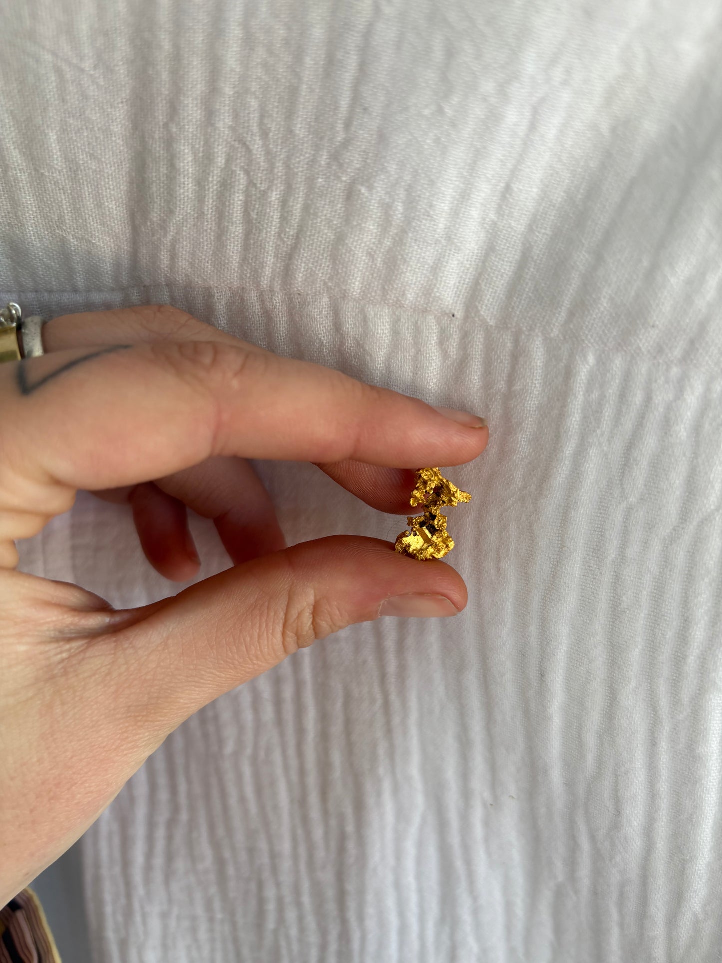 2.9 Gram Natural Gold Nugget - Inverted Crystals