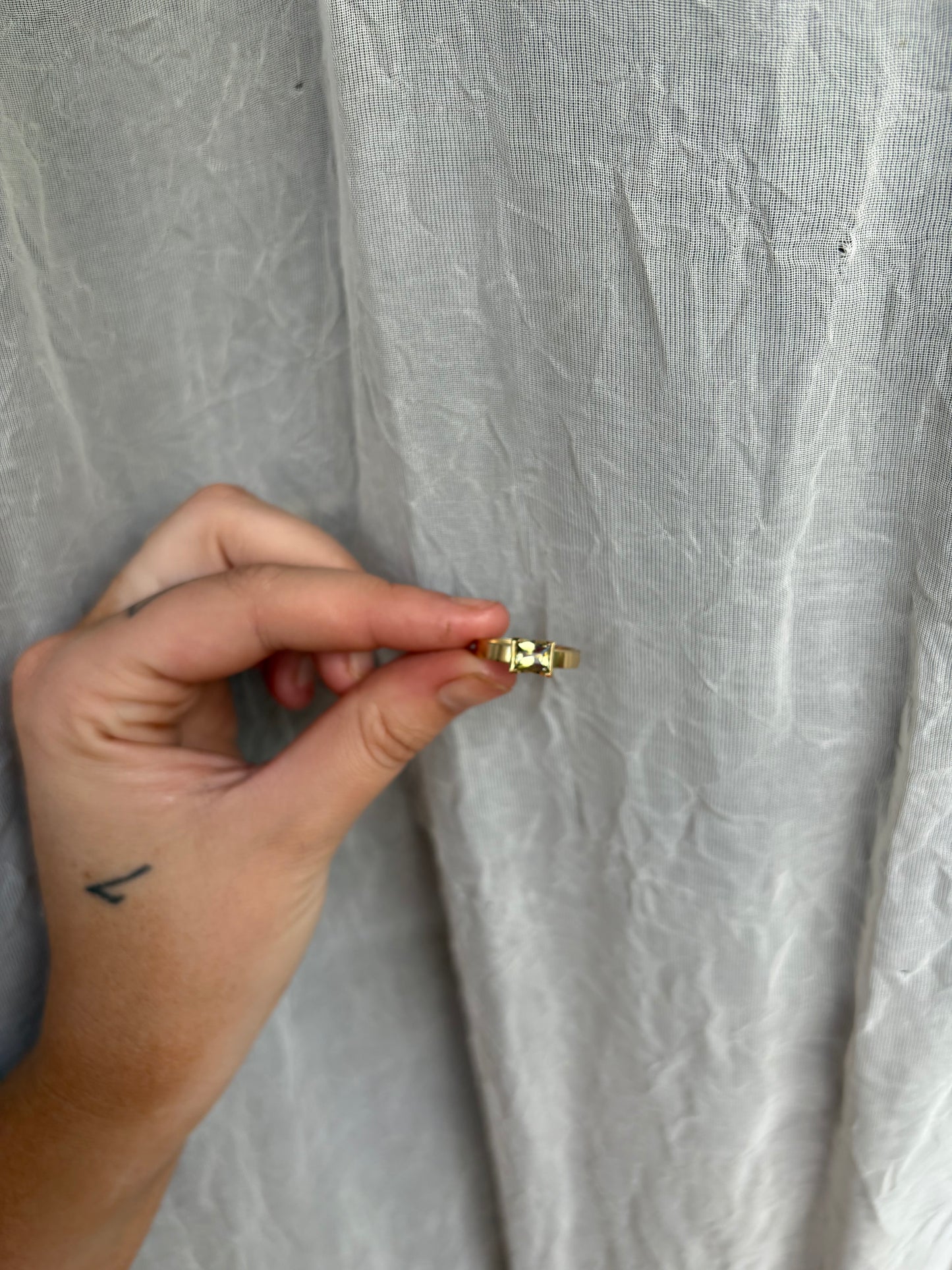 Golden West Ring - Champagne Yellow Zircon