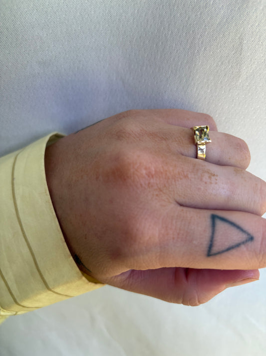 Golden West Ring - Champagne Yellow Zircon