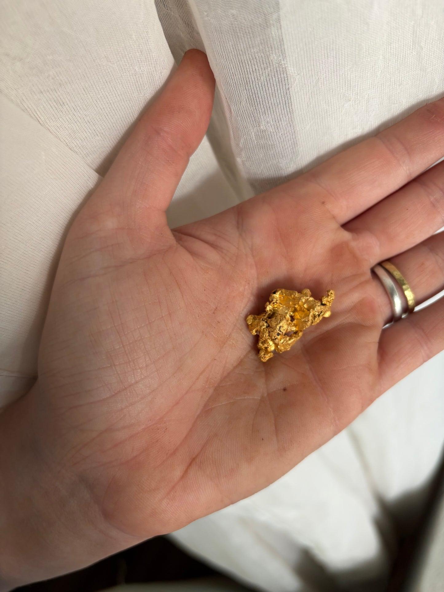 13.4 Gram Natural Gold Nugget - Crystalline structure