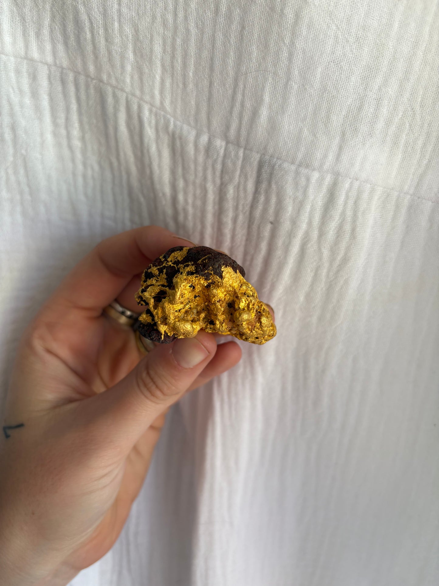 126.2 Gram Natural Gold Nugget - Alien Brain Specimen