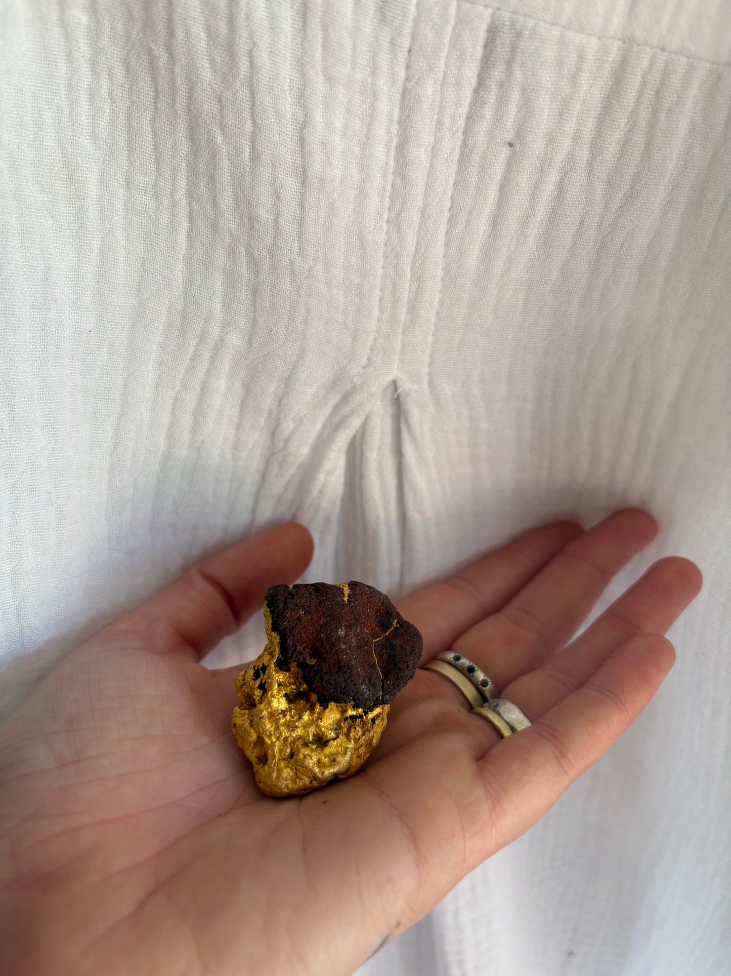 126.2 Gram Natural Gold Nugget - Alien Brain Specimen