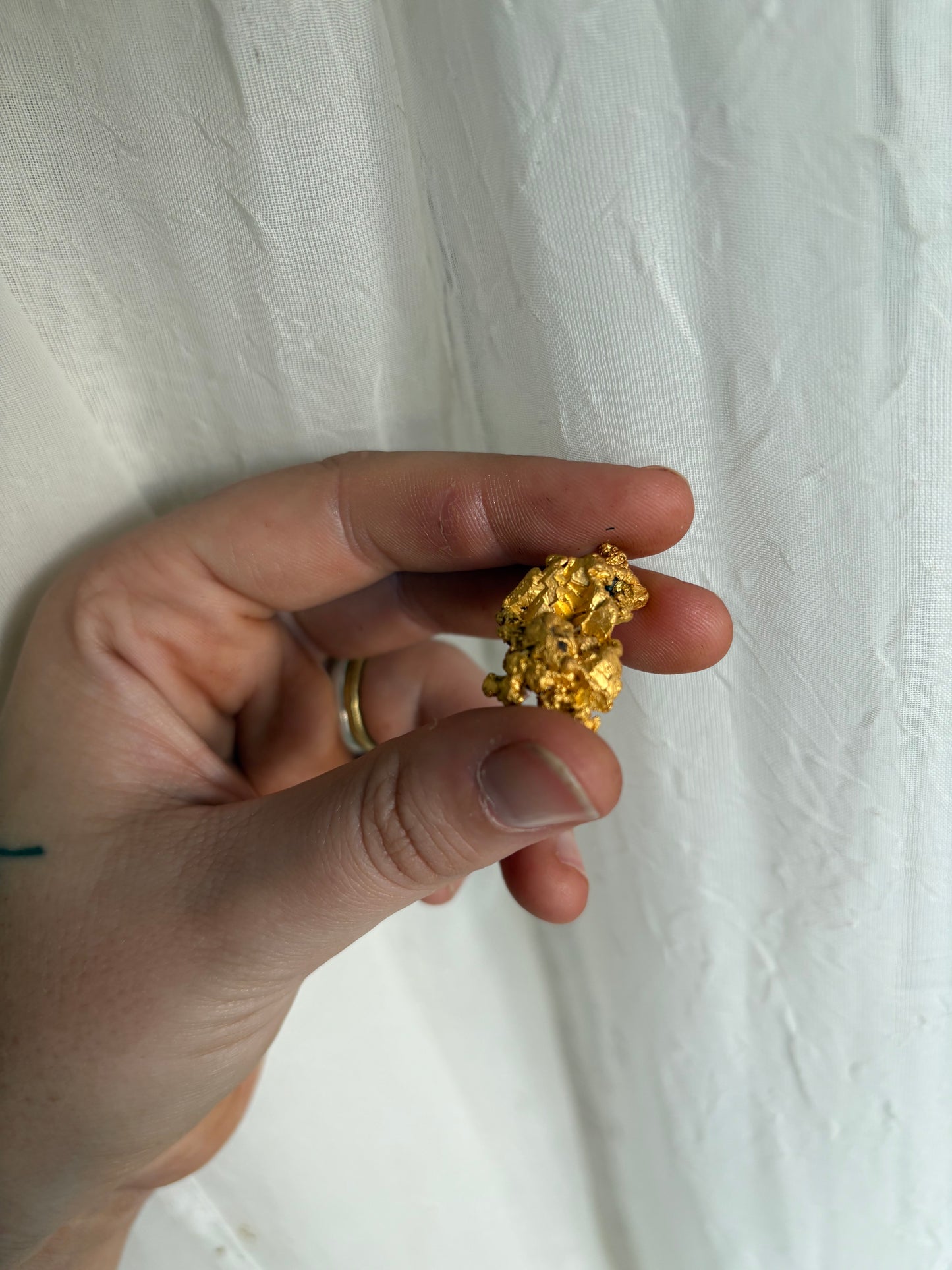 13.4 Gram Natural Gold Nugget - Crystalline structure