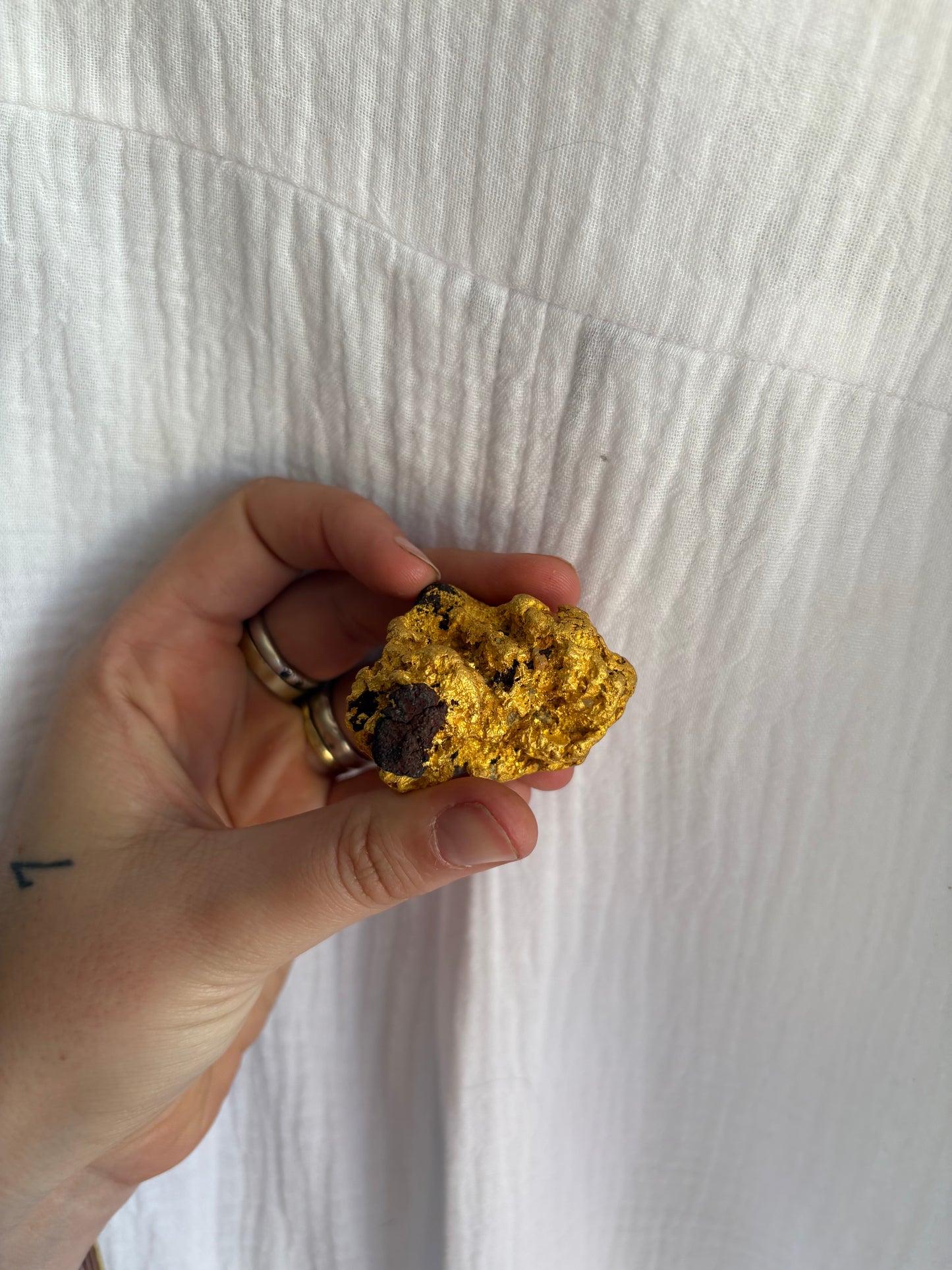 126.2 Gram Natural Gold Nugget - Alien Brain Specimen