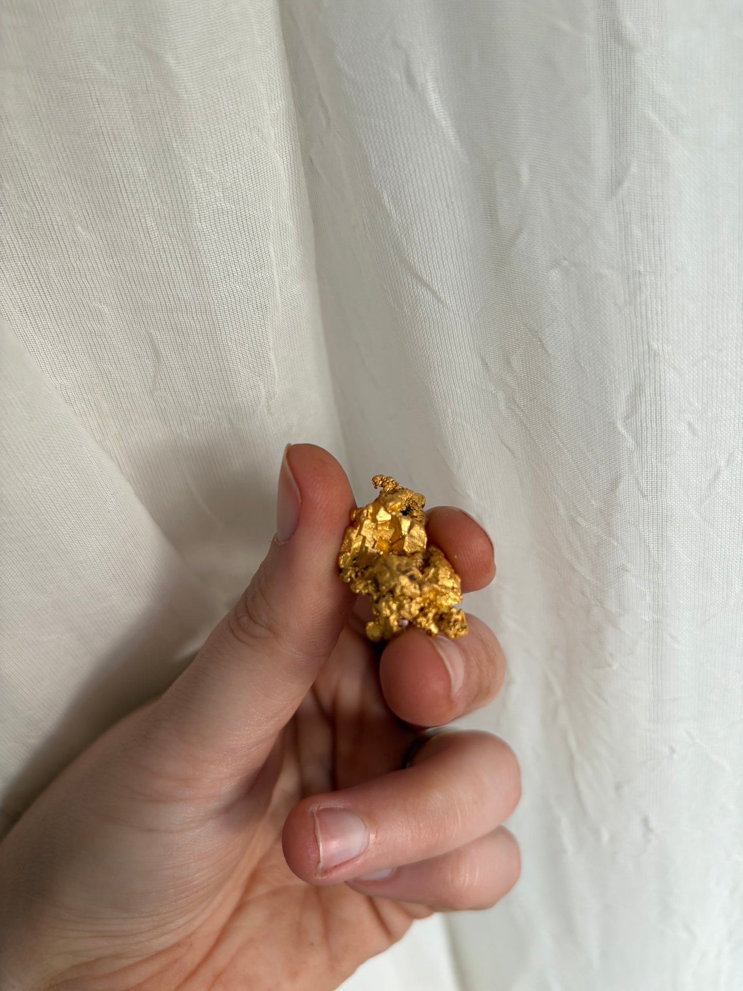 13.4 Gram Natural Gold Nugget - Crystalline structure