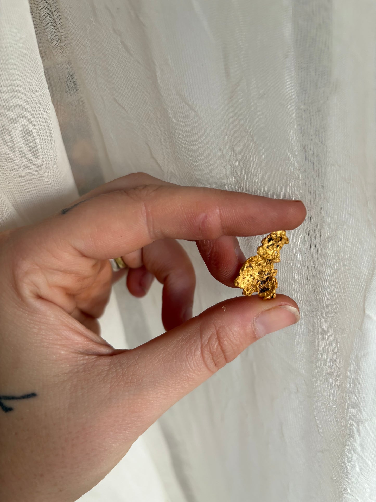 5.7 Gram Natural Gold Nugget - Crystalline structure