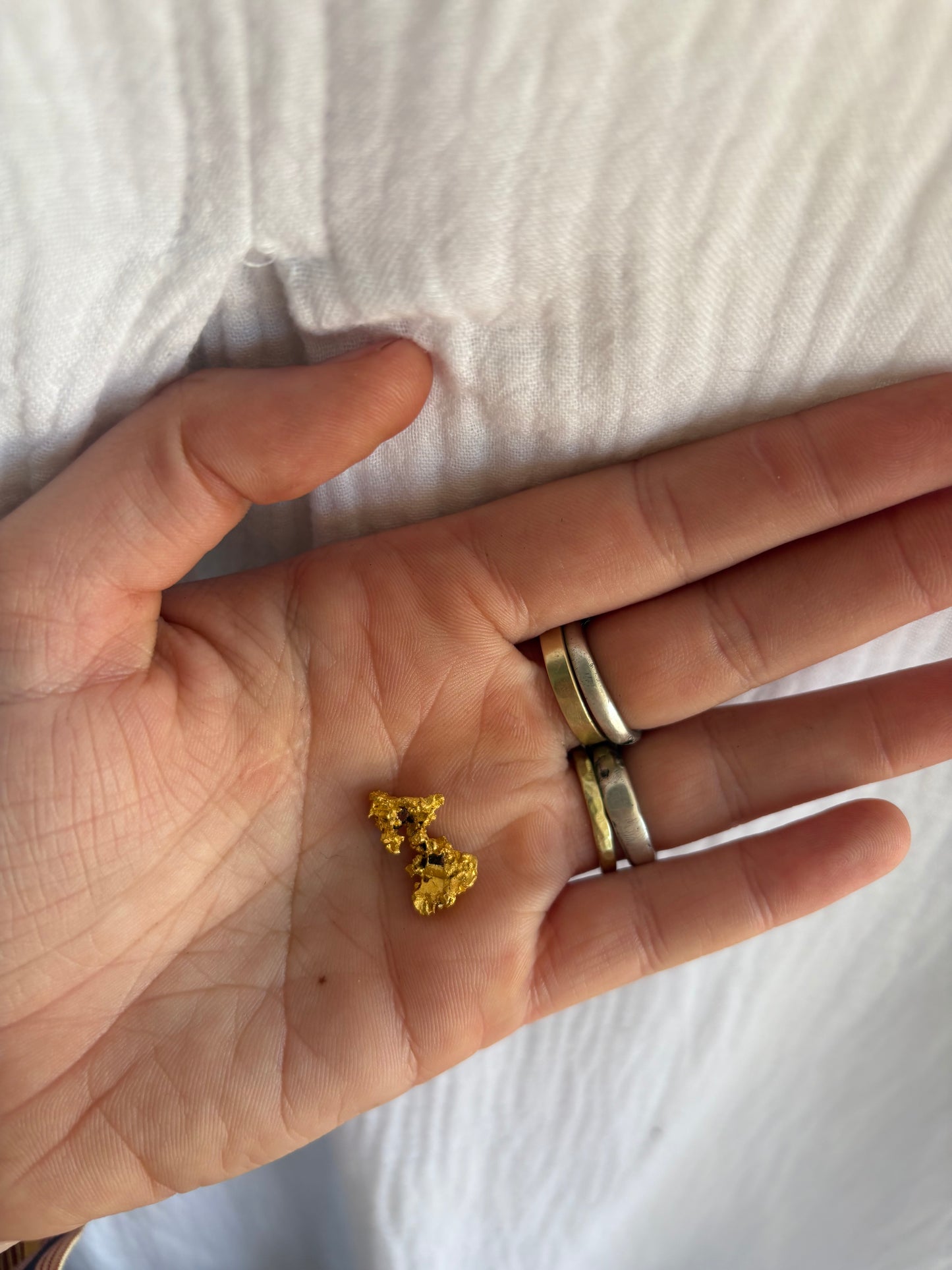 2.9 Gram Natural Gold Nugget - Inverted Crystals