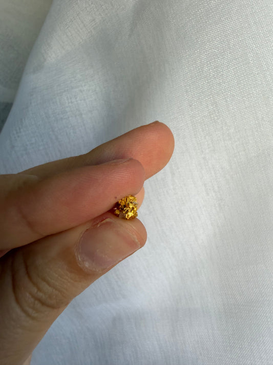0.8 grams Natural Gold Nugget - September drop