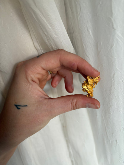13.4 Gram Natural Gold Nugget - Crystalline structure