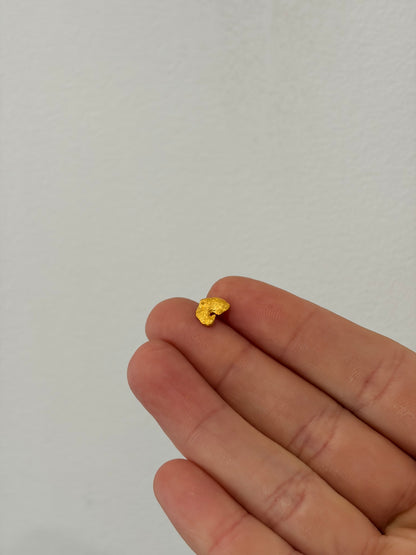 0.74 grams Natural Gold Nugget - October drop