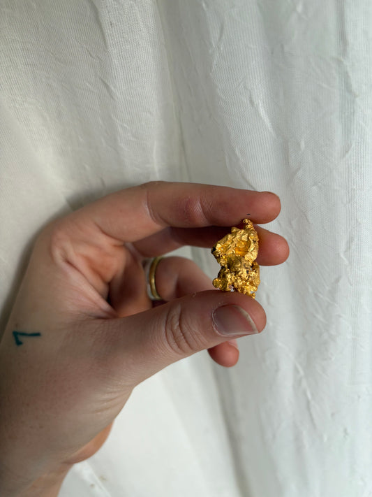 13.4 Gram Natural Gold Nugget - Crystalline structure