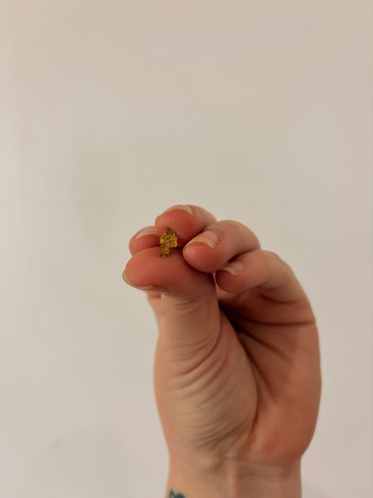 0.14 grams Natural Gold Nugget - October drop