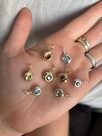 Desert Droplet - Gold and Garnet