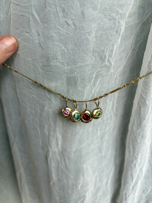 Desert Droplet - Gold and Garnet