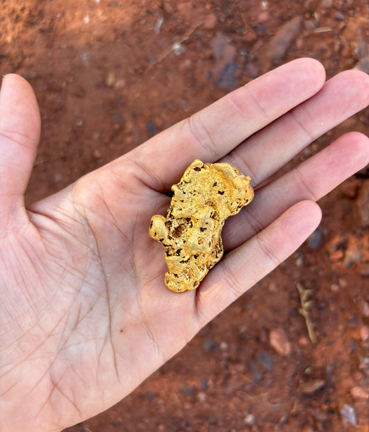 83 gram (2.6 oz) Natural Gold Nugget - The Red Dirt Relic