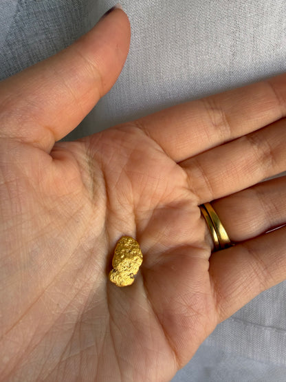 3.1 grams Natural Gold Nugget - August 2.0 drop