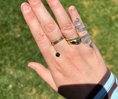 0.75ct Australia Parti Sapphire - Dark Blue/Green