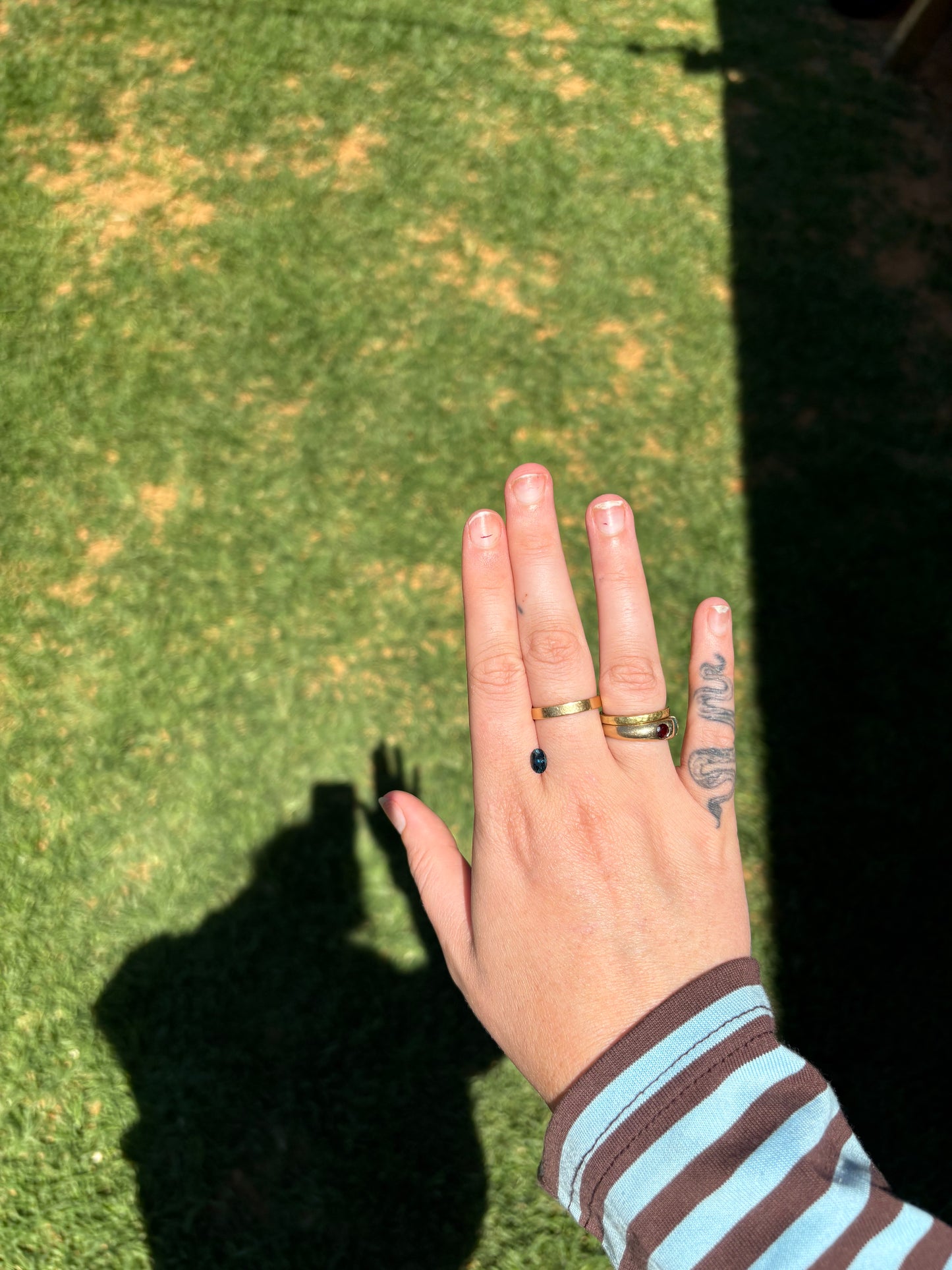 0.95ct Australian Parti Sapphire - Slightly Golden and Moderately Teal Blue