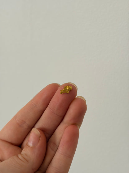 0.14 grams Natural Gold Nugget - October drop