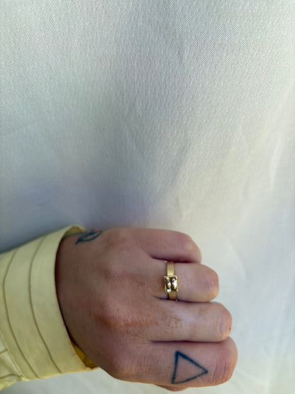 Golden West Ring - Champagne Yellow Zircon