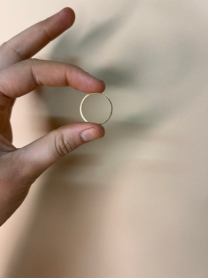 18k Solid 4mm Gold ring