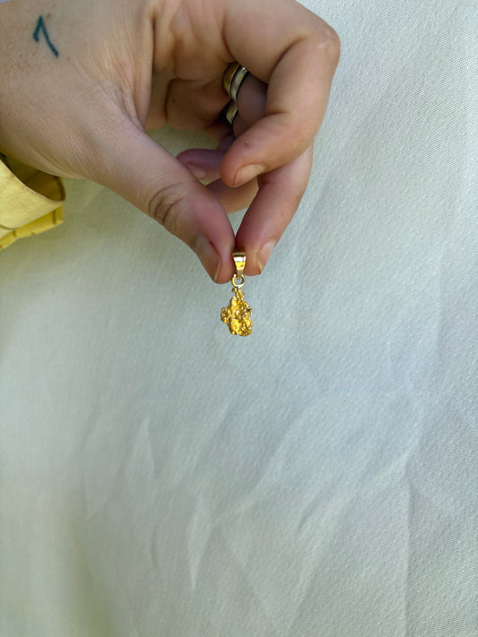 3.6 gram Natural Gold Nugget Pendant