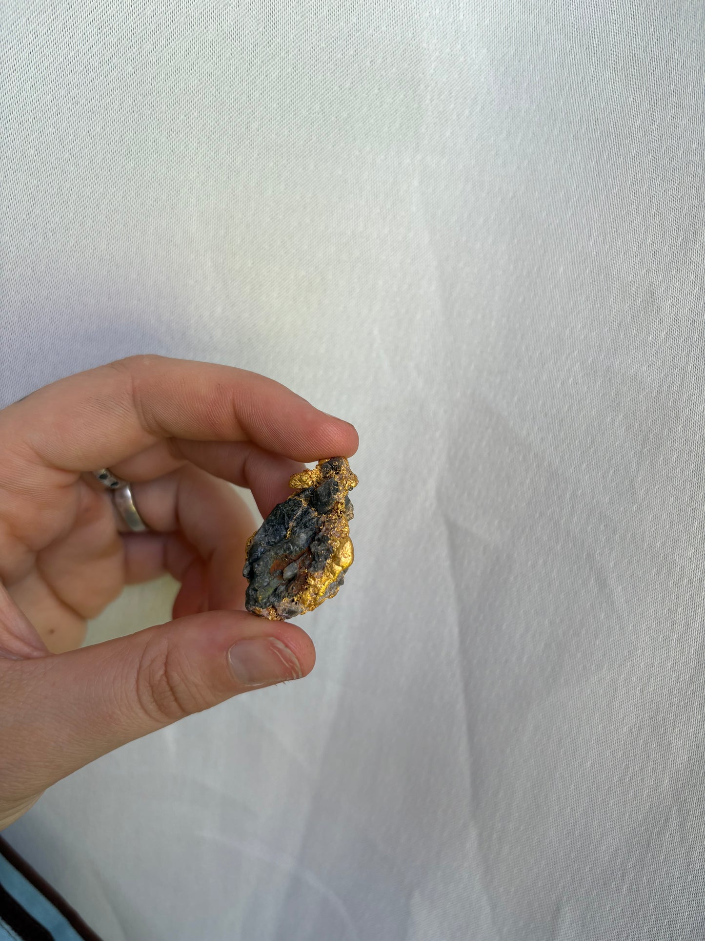 13 Gram Natural Gold Nugget - BLUE QUARTZ