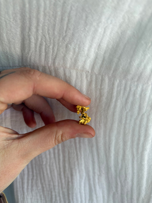 2.9 Gram Natural Gold Nugget - Inverted Crystals