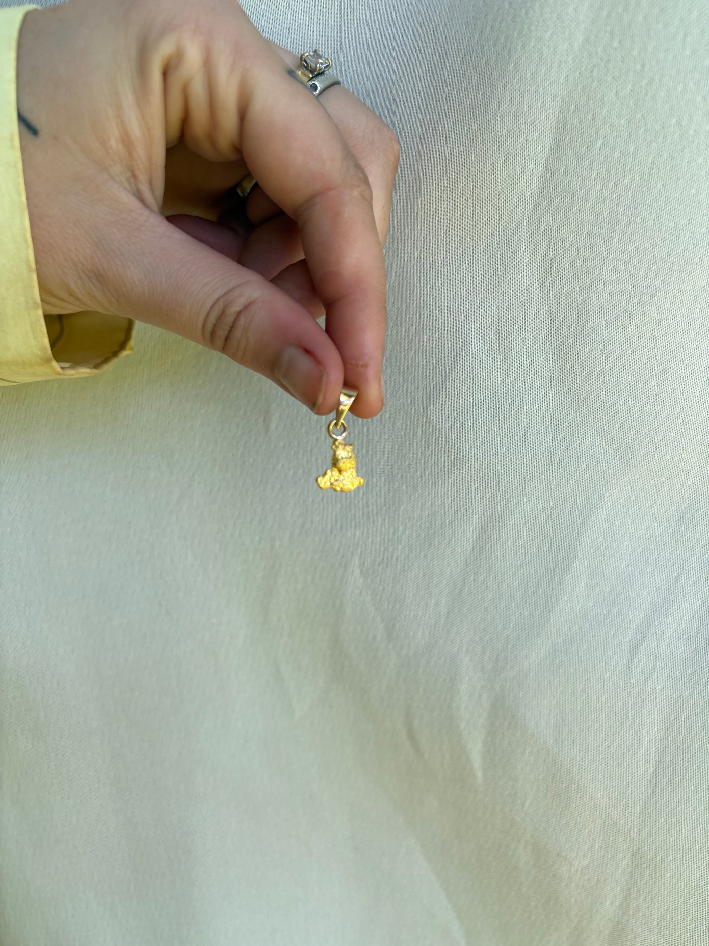 2 gram Natural Gold Nugget Pendant