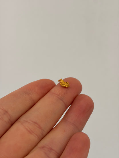 0.59 grams Natural Gold Nugget - October drop