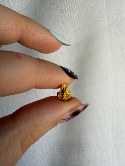 0.89 grams Natural Gold Nugget - August 2.0 drop