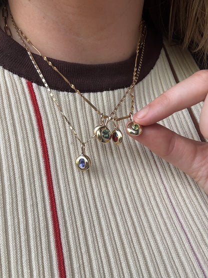 Desert Droplet - Gold and Peridot