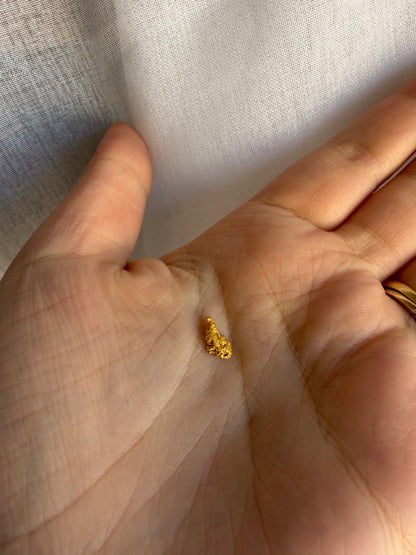 0.92 grams Natural Gold Nugget - August 2.0 drop