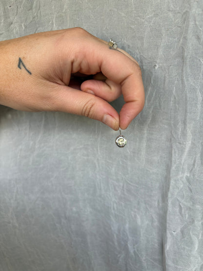 Desert Droplet - Sterling Silver and White Zircon