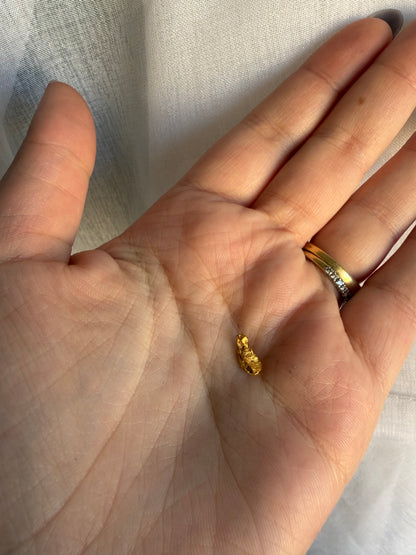0.72 grams Natural Gold Nugget - August 2.0 drop