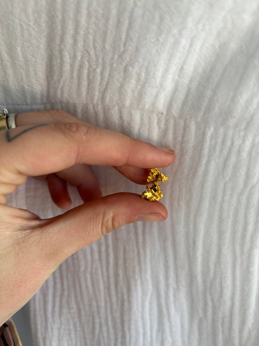 2.9 Gram Natural Gold Nugget - Inverted Crystals