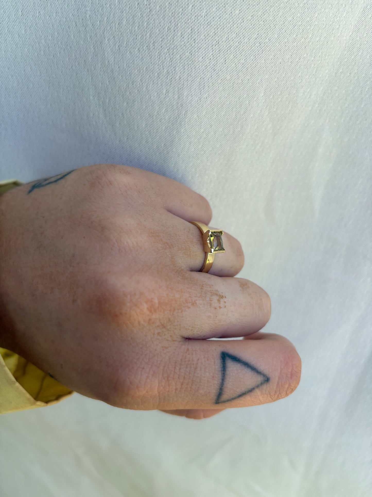 Golden West Ring - Champagne Yellow Zircon