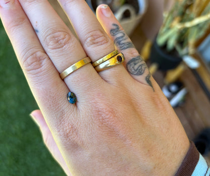 0.95ct Australian Parti Sapphire - Slightly Golden and Moderately Teal Blue